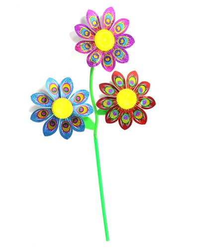 Ветрячок LY-6013, 3 цветочка в пакете 26х25см